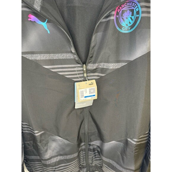 MANCHESTER CITY TRAINING FOOTBALL SOCCER JACKET WITH ZIPPED PUMA MENS sz XL - Picture 4 of 4